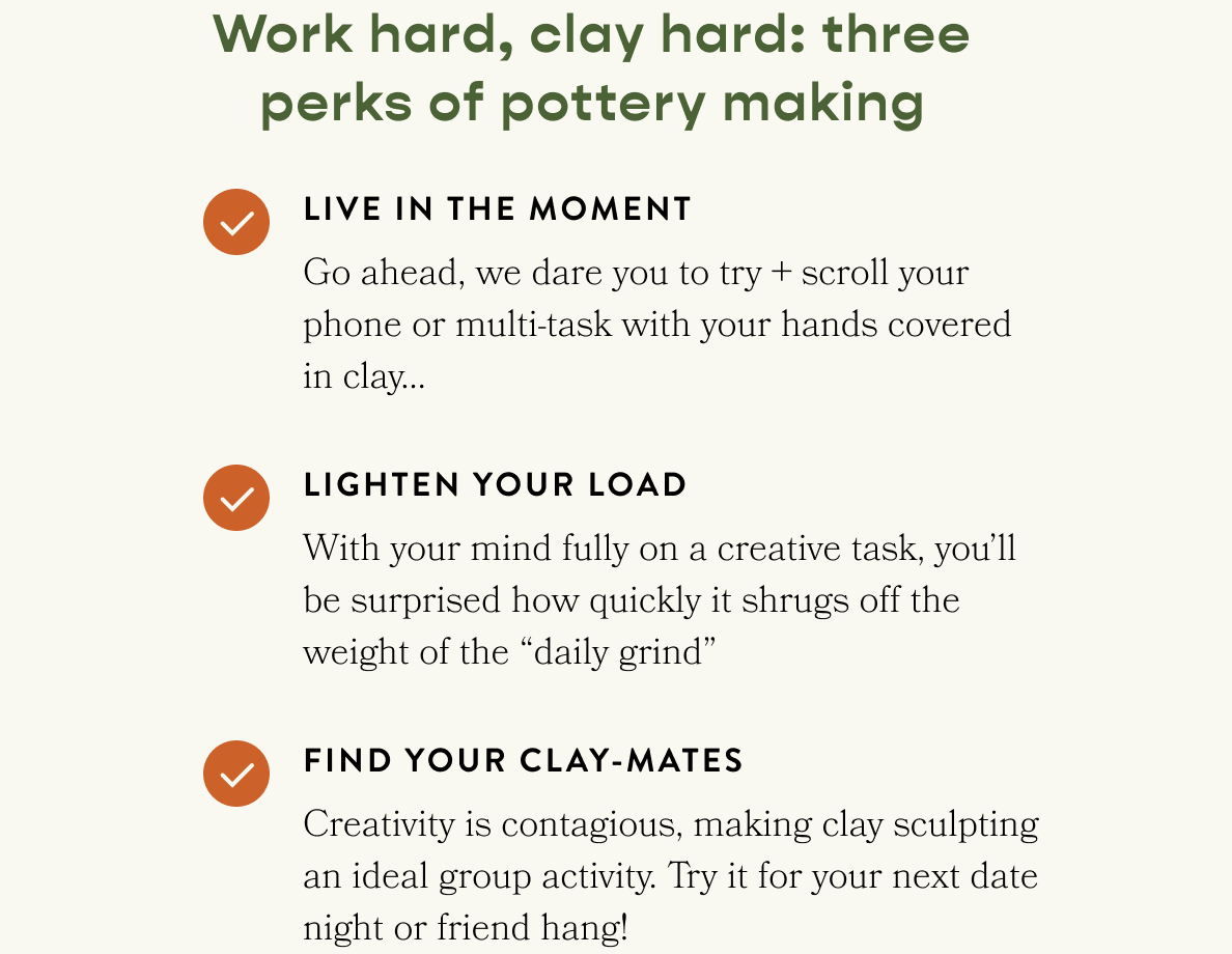 Work hard, clay hard